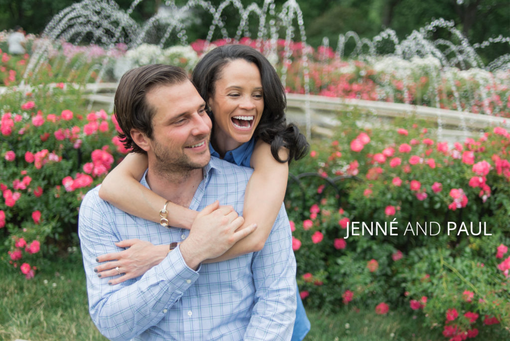 jenne-and-paul | Jessica Miller Photography cute couple hugging in front of fountain