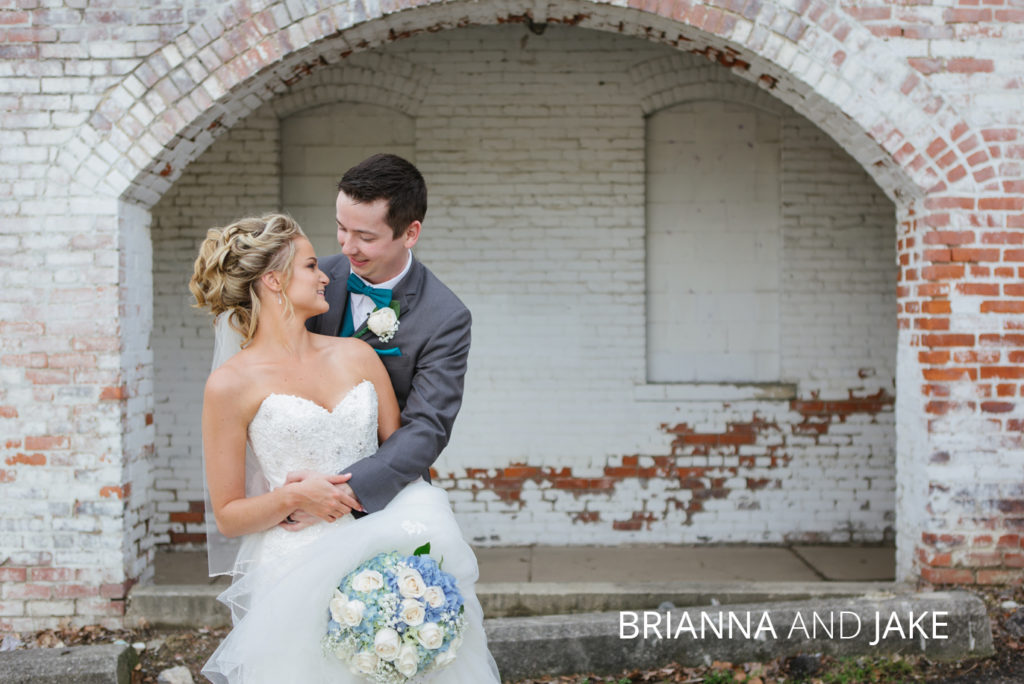 Brianna and Jake | Jessica Miller Photography Brianna and jake hugging after getting married