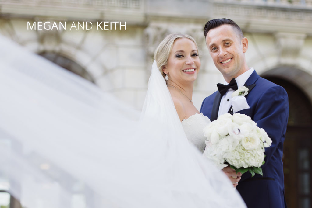 Megan and Keith | Jessica Miller Photography happy bride and groom with waving veil