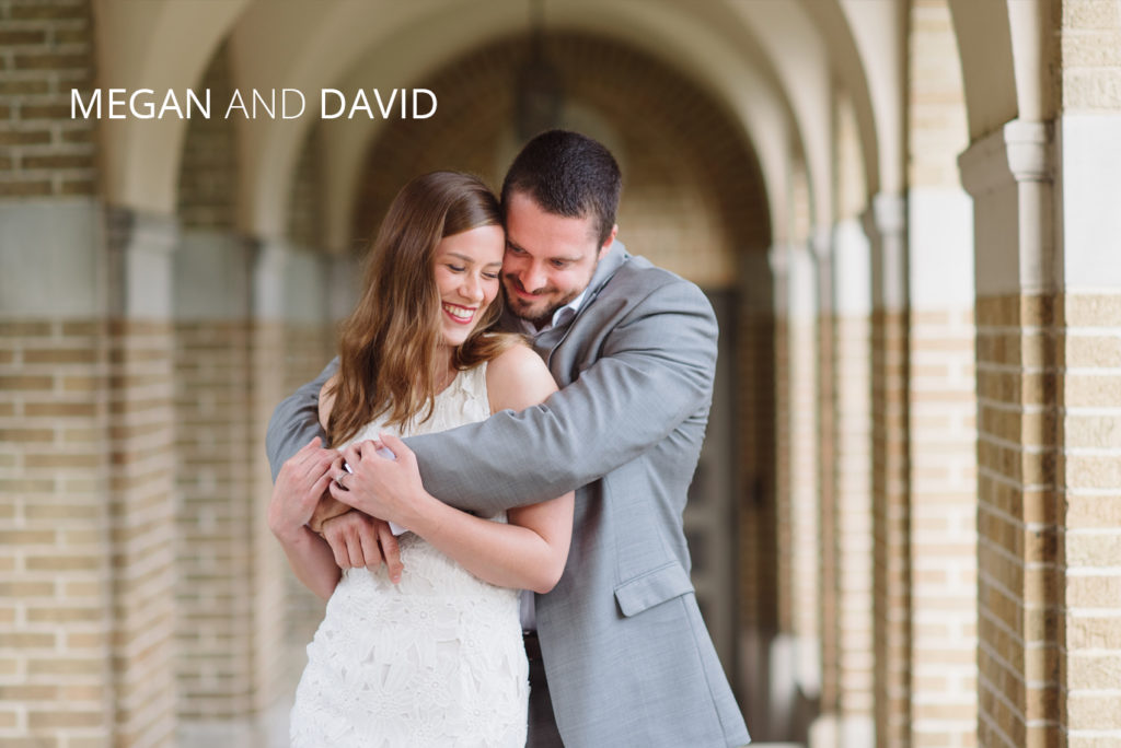 megan and david | Jessica Miller Photography loving couple hugs infront of building arches