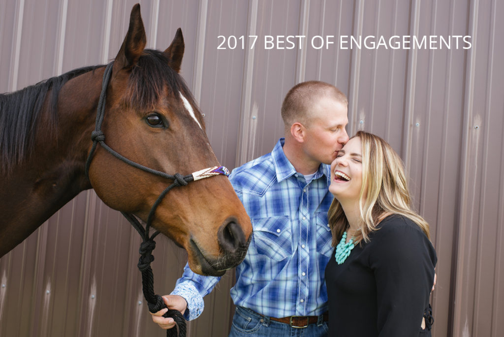 2017 best of engagements | Jessica Miller Photography engaged couple with their horse