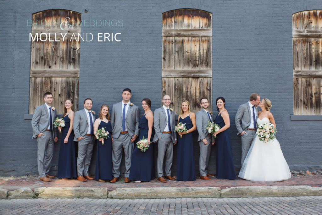 published molly and eric | Jessica Miller Photography wedding party outside of high line car house