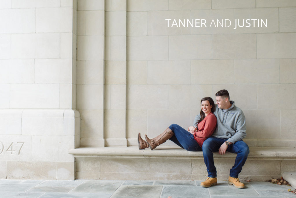 tanner and justin on the campus of miami university