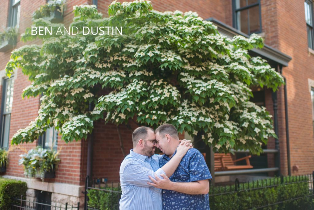 columbus lgbtq photography | Jessica Miller Photography two men hugging under a tree