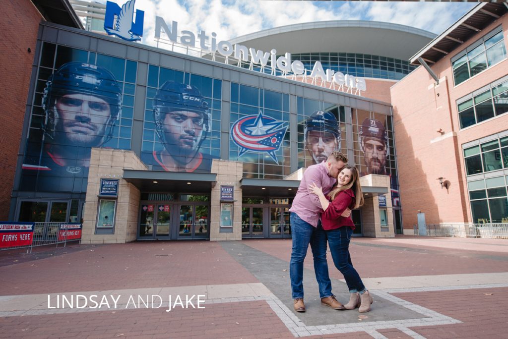 Blue Jackets Engagement | Jessica Miller Photography