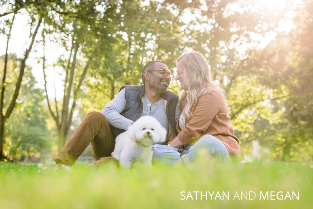 engagement at schiller park | Jessica Miller Photography