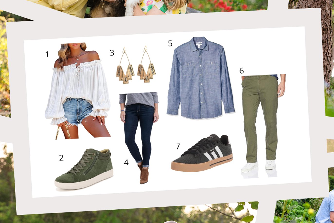casual engagement shoot outfit