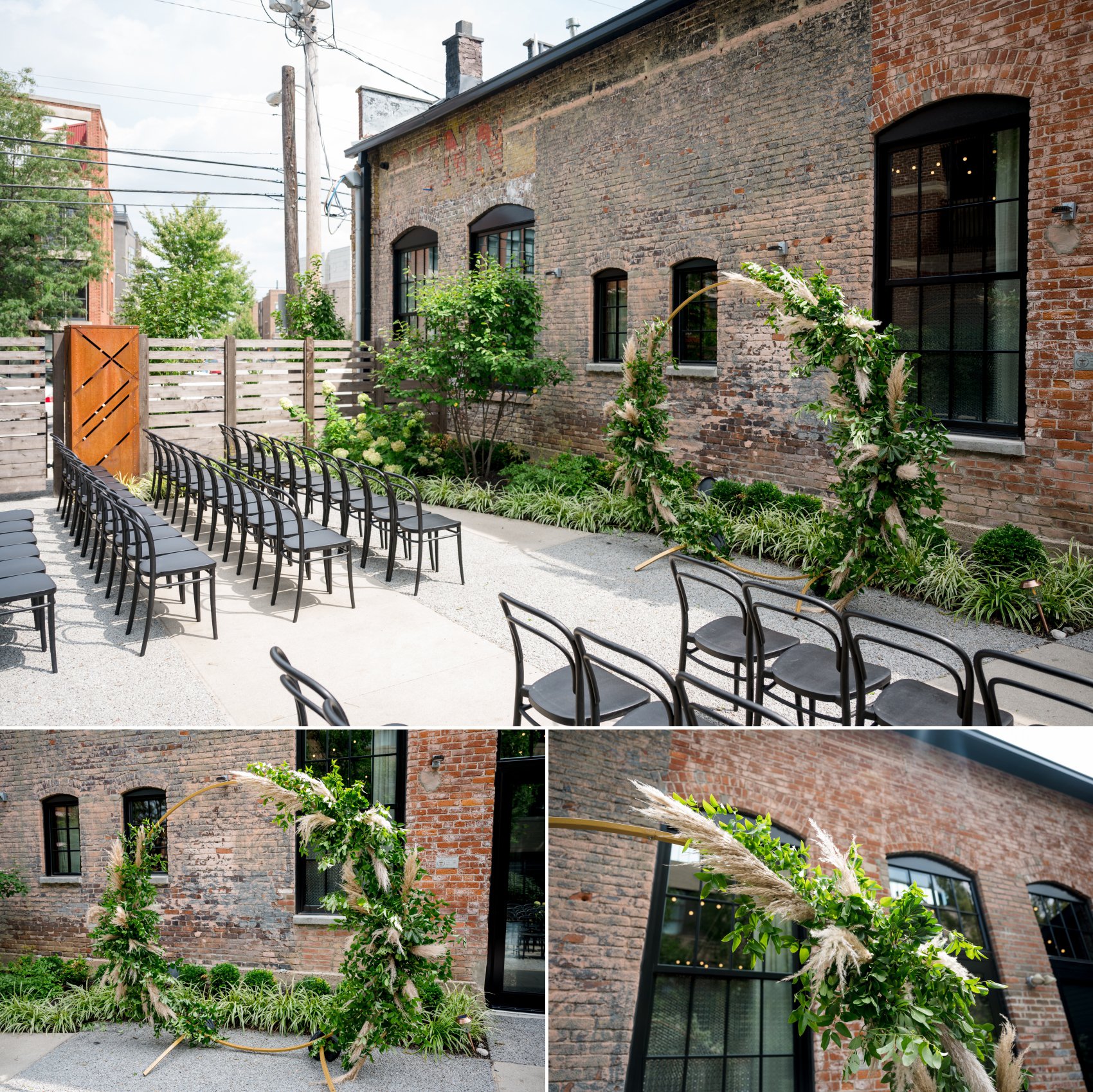 emily and jill blog 10 | Jessica Miller Photography the back patio of the Ellis in Columbus Ohio