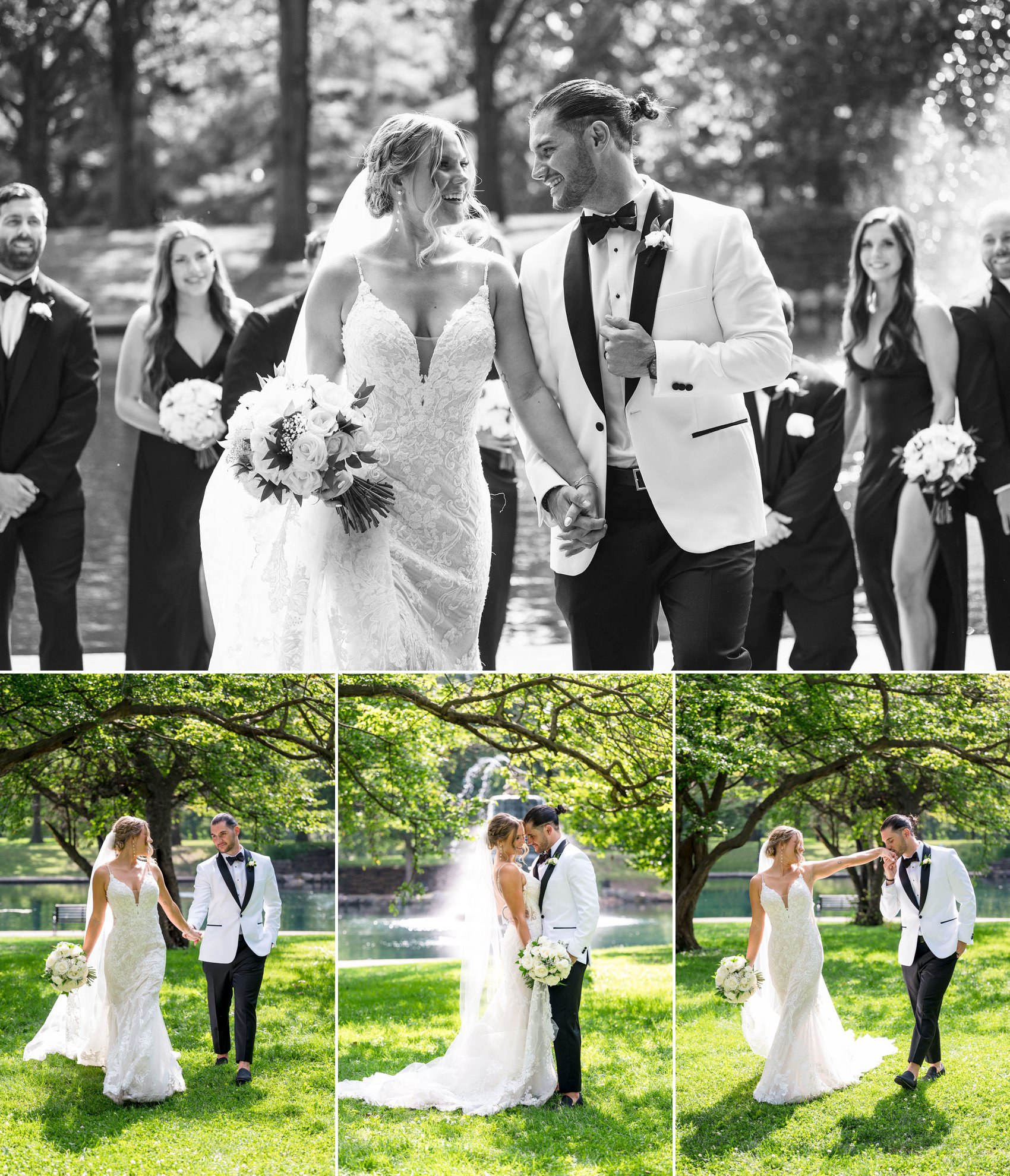 columbus ohio wedding photography | Jessica Miller Photography bride and groom wedding photos in goodale park